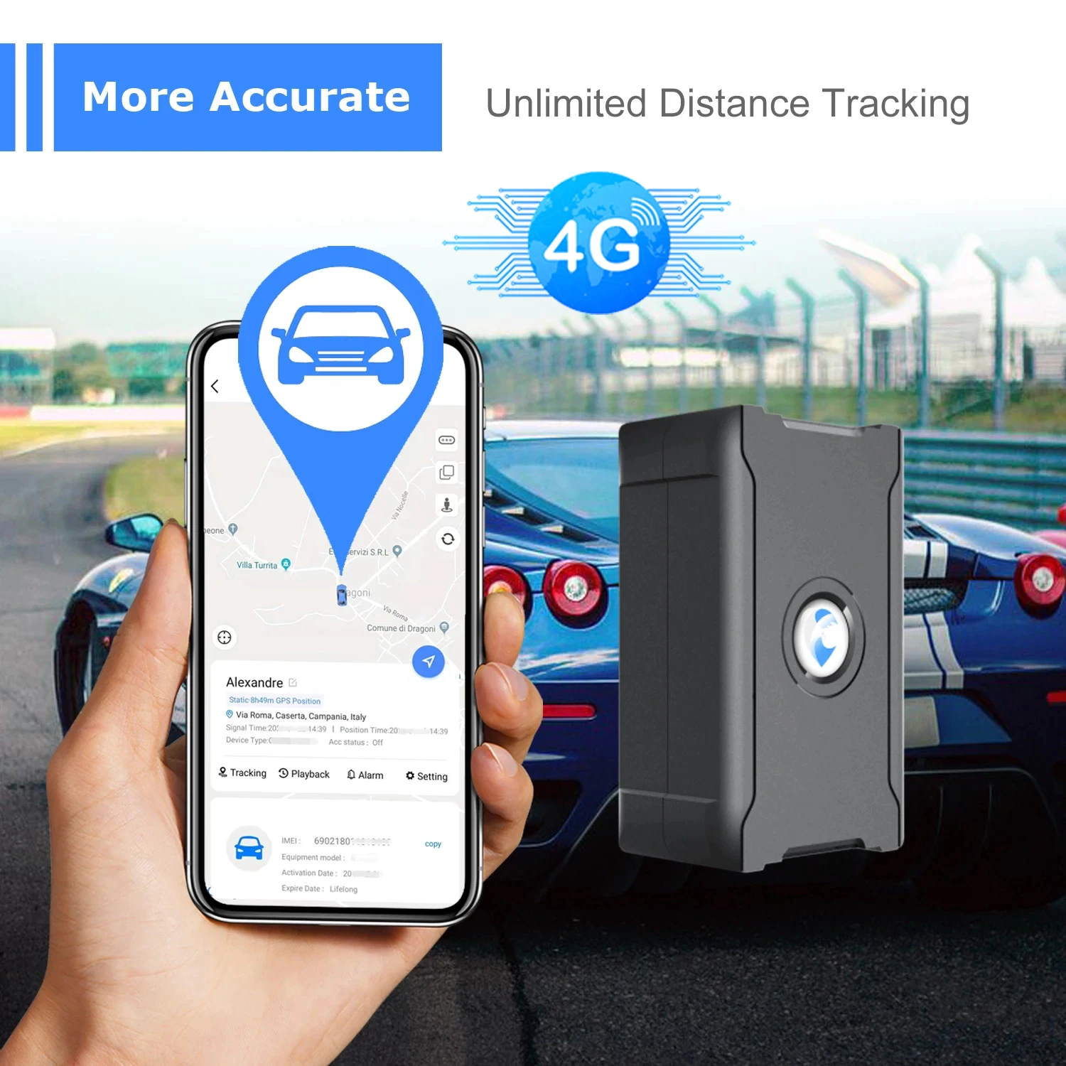WanWayTech 4G Portable GPS Tracker S20 Magnetic Car Motorcycle Truck Tracking Locator for Asia Europe Middle East Latin America