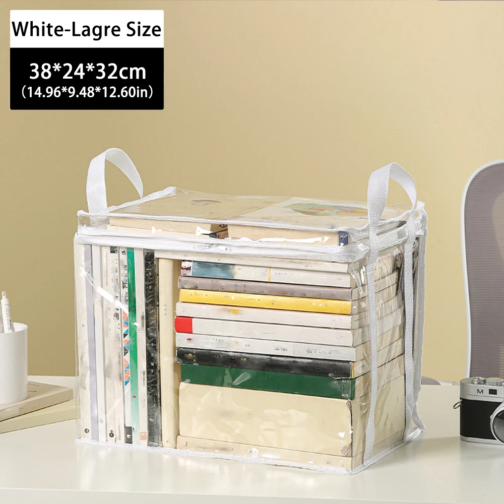 Прозрачная Сумка Для Хранения Книг Прочная Непористая Портативная С Ручкой