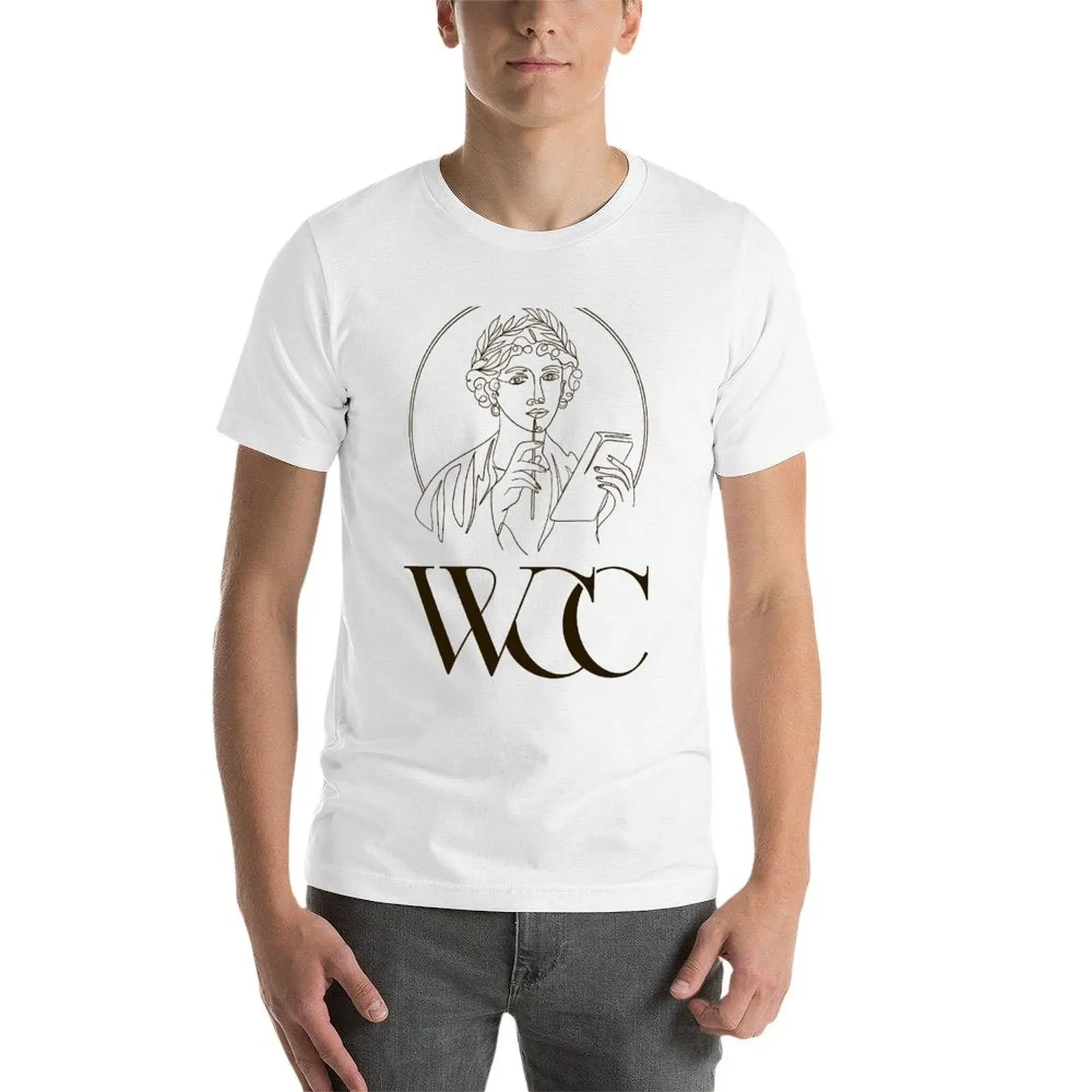 Фото Футболка WCC Sappho (темный принт), забавные футболки, мужская футболка, мужская хлопковая футболка №4
