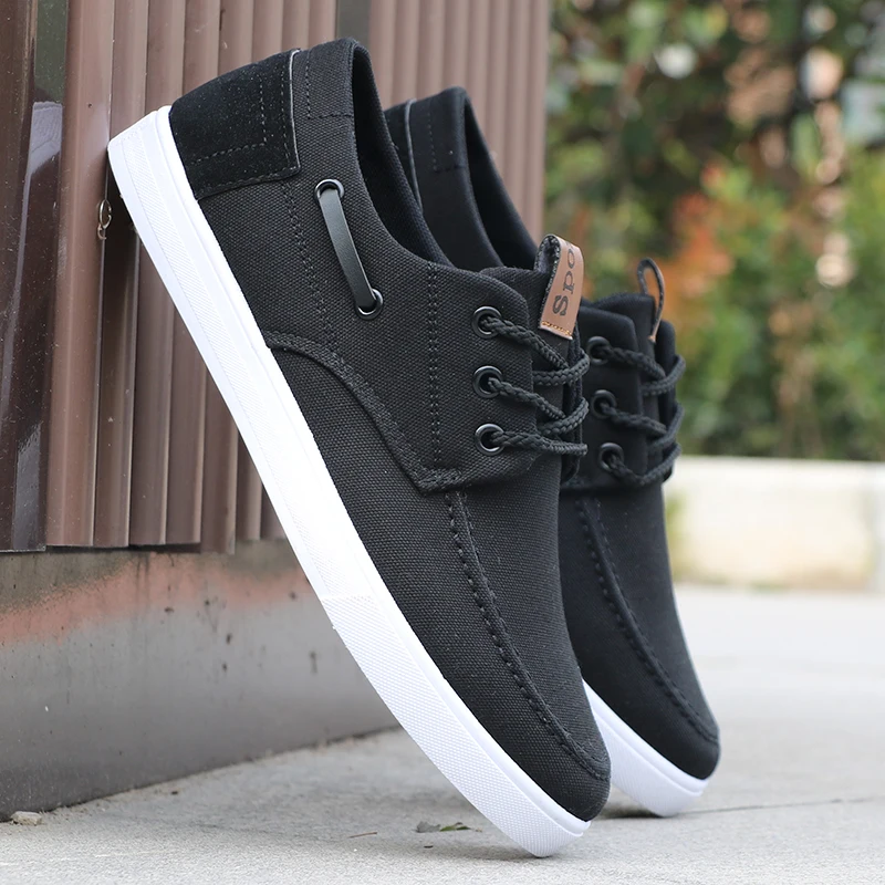 

Men Shoes Lace-up Breathable Summer Canvas Casual Shoes Men Comfortable High Quality Wear resistant Flat Shoes G2140-G2144