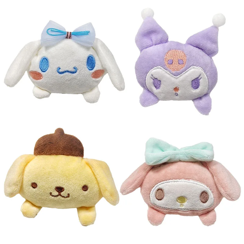 

Sanrios Anime Kawaii My Melody Cinnamoroll Purin Dog Kuromi Plushie Doll Brooch Cartoon Plush Toys Clothing Bag Ornaments Gift