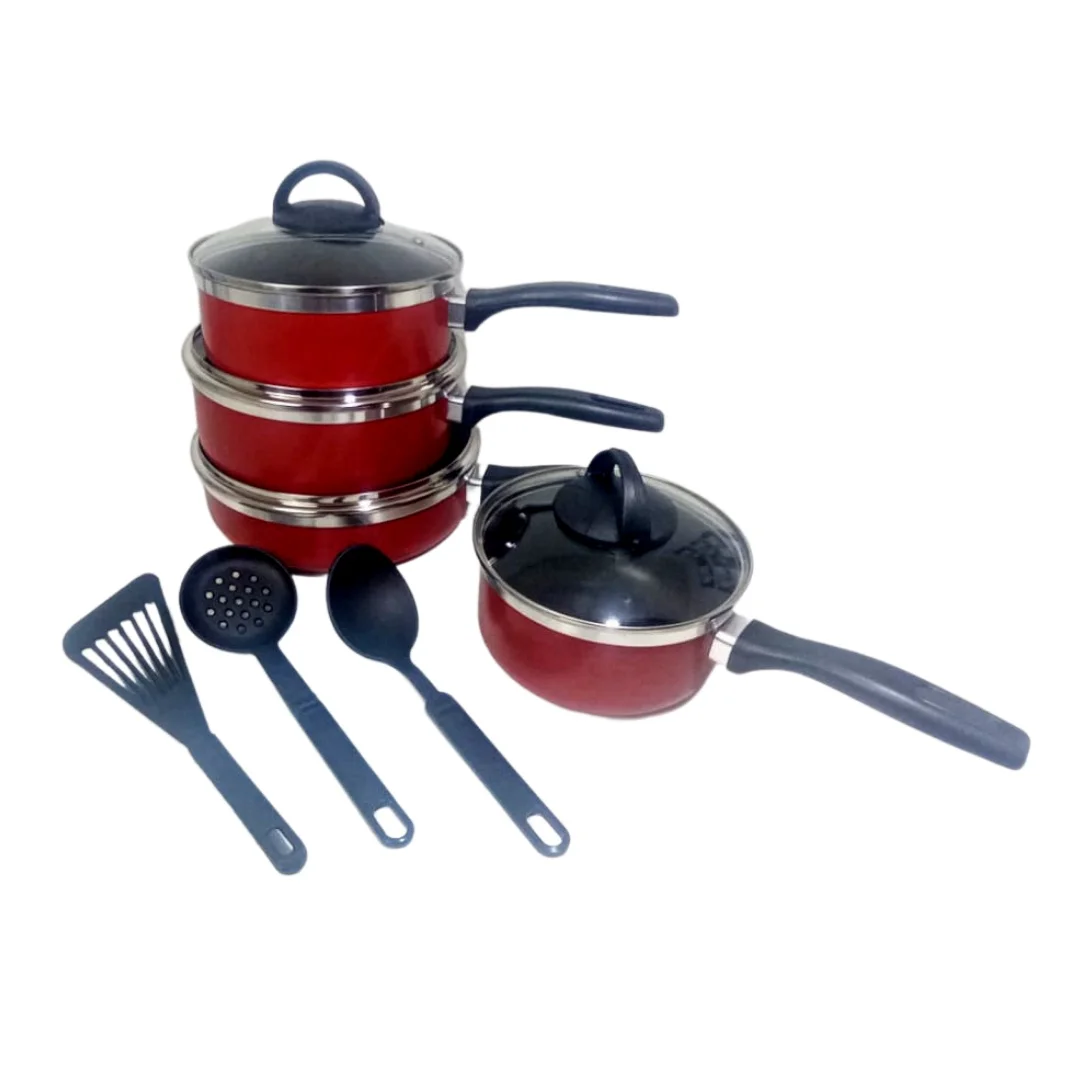 

Red Non-Stick Luxury Casserole Set-4 Pieces