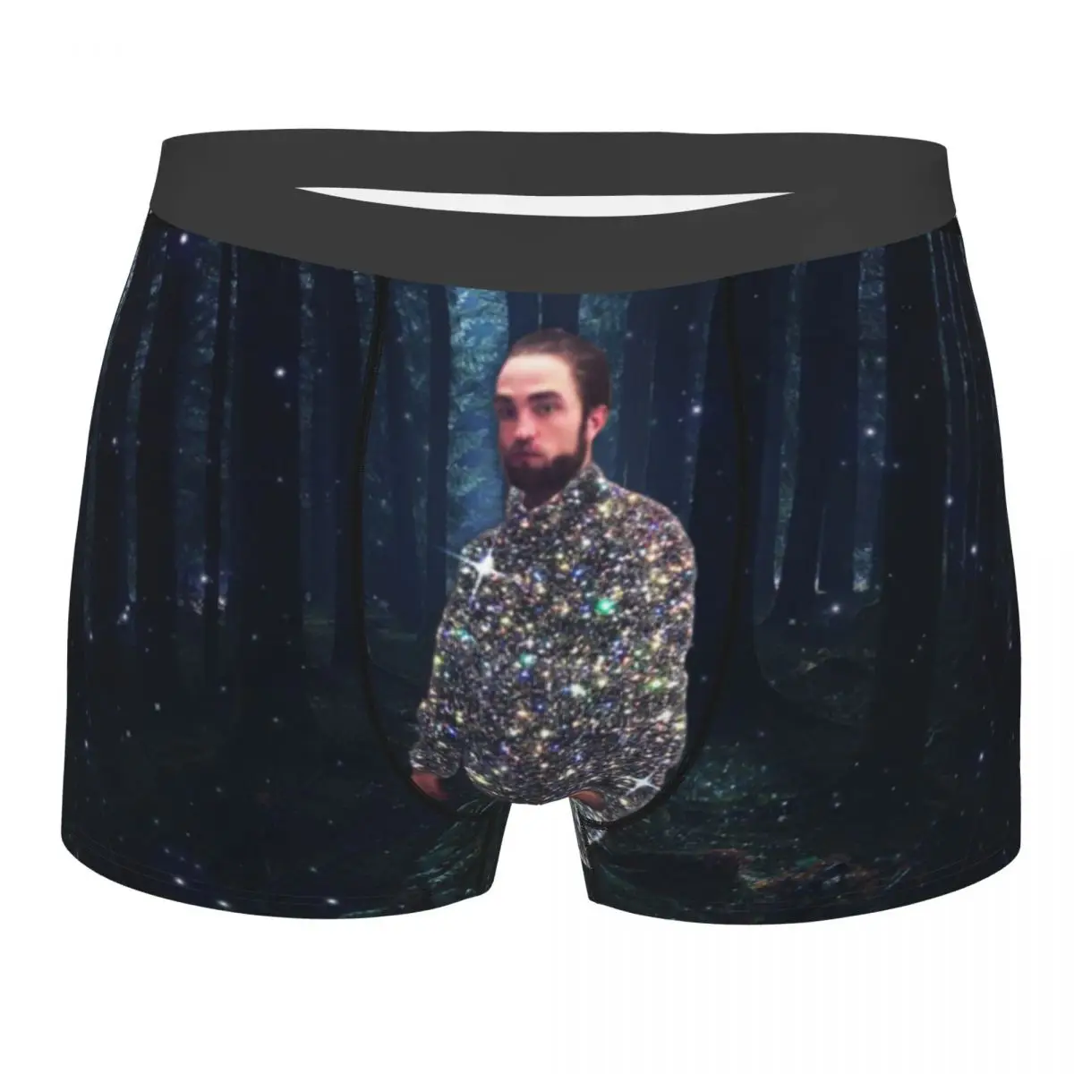 

Fashion Boxer Shorts Panties Men The Skin Of A Killer Bella Meme Underwear Robert Pattinson Polyester Underpants for Homme