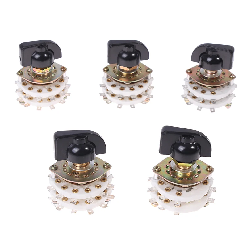 

KCZ 2 Pole 6/7/8/9/10/11 4 Pole 3/5 Position With Channel Rotary Switch Selector With Cap Rotary Switch Selector