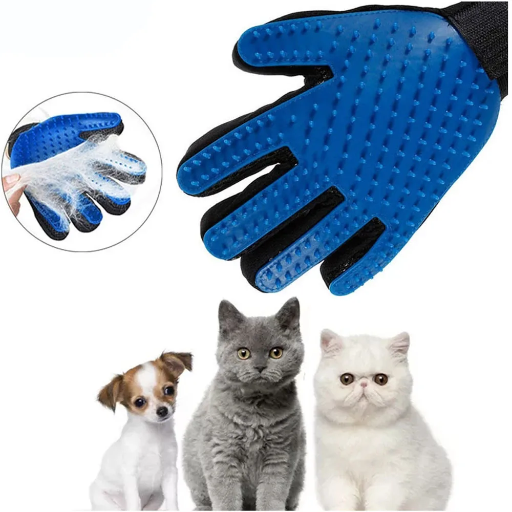 

dog glove grooming cleaning Dog Cat Pet Combs Grooming Deshedding dog bath brush ​Gloves Effective Cleaning Bathing Hair Removal