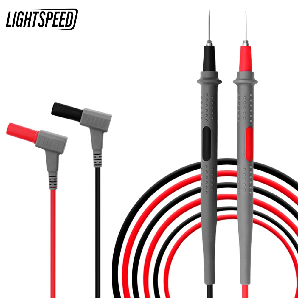 

K-2205 1 pair Superfine Digital Multimeter Probe Test Leads Needle Tip Universal Tester Probe Wire Pen Cable Multimeter Lead kit