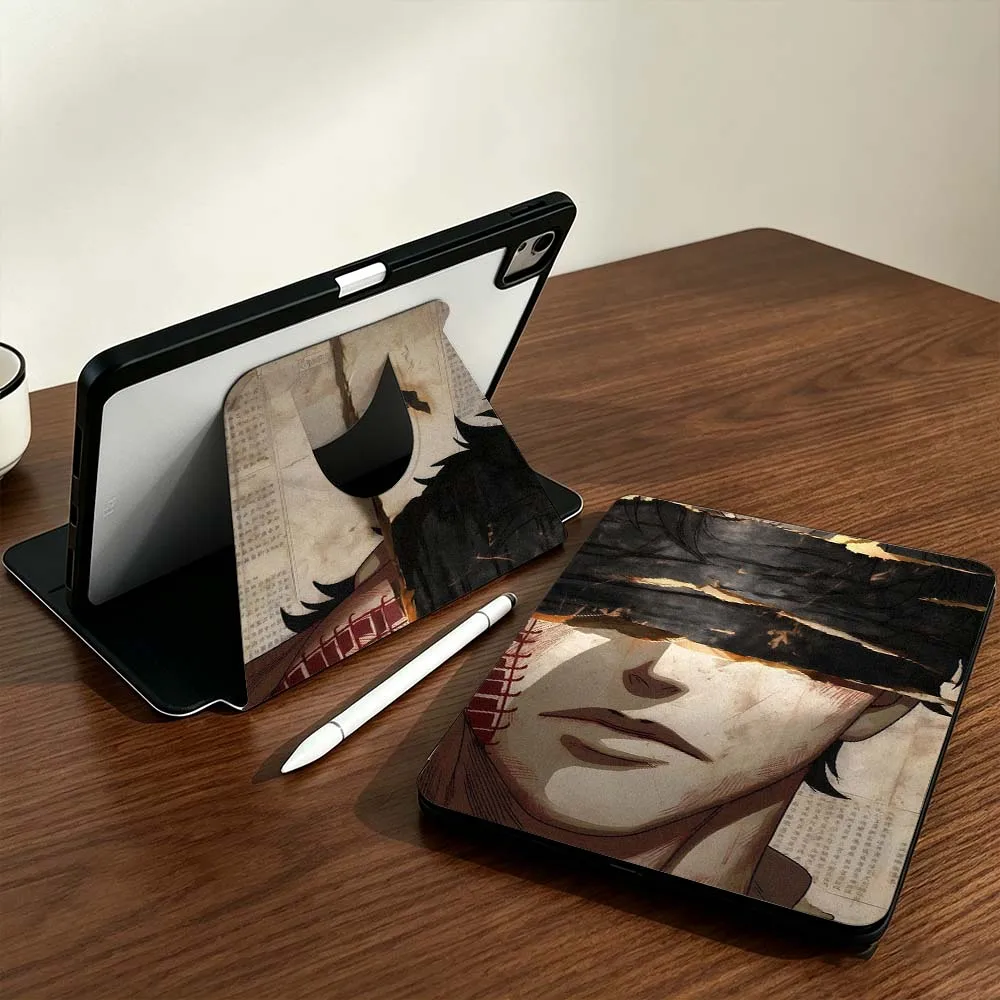 Фото Чехол для планшетов Samsung Galaxy Tab S9, S10, S11, 14.6, 13.1 дюймов, FE, Ultra 360 с дизайном Jujutsu Kaisen °   Чехол для планшета с поворотным держателем для стилуса №2