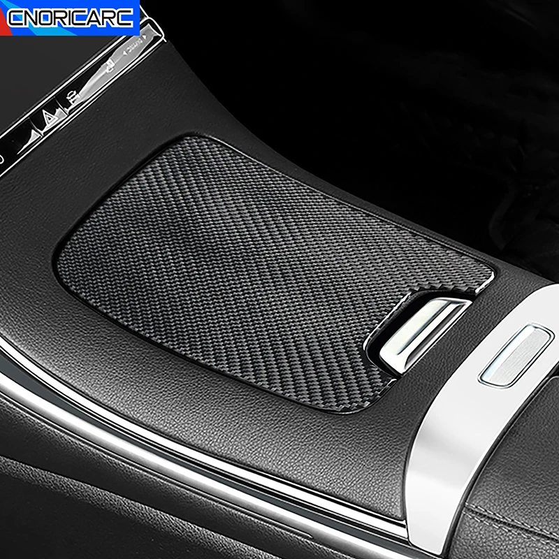 

Для Mercedes Benz C Class W206 2022 2023 коробка для хранения с контролем для хранения и поддержания порядка панель крышка из углеродного волокна украшение автомобильные аксессуары
