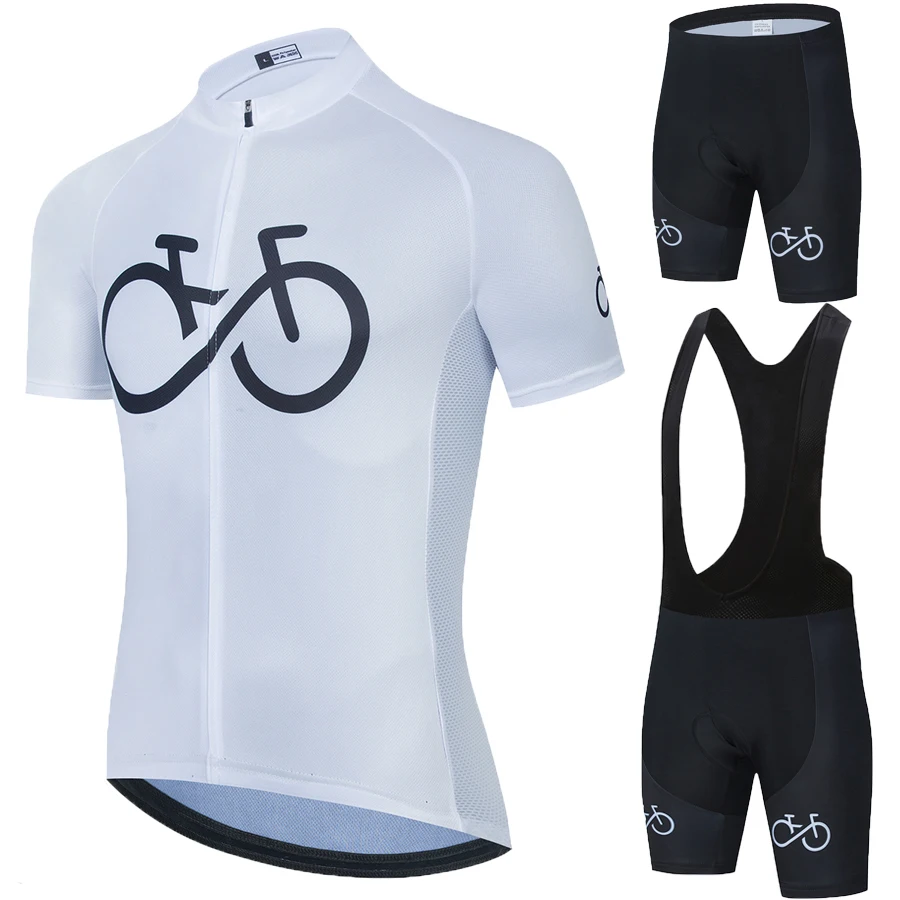 

Cycling Jersey Pro Team 2022 White Jersey Set 9D Bike Shorts MTB Maillot Ropa Ciclismo Mens Summer Quick Dry Cycling Clothing