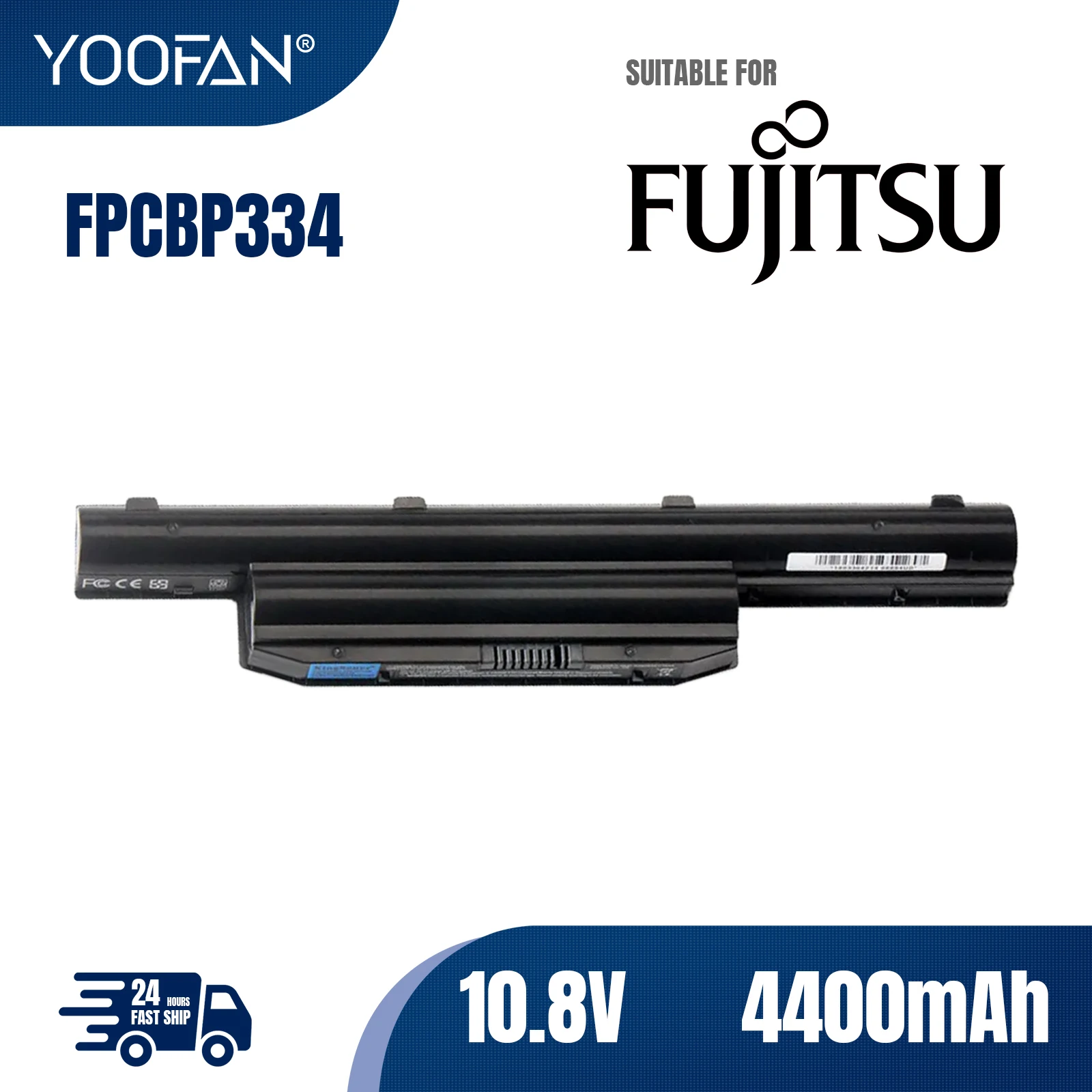YOOFAN Batería ordenador портативный FPCBP334 для Fujitsu LifeBook LH532 LH532AP LH522 FPCBP335 FMVNBP215 FMVNBP216