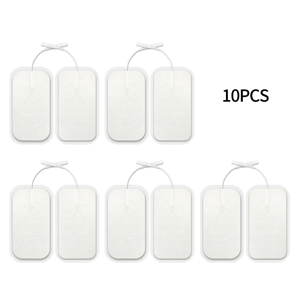 

White 10 Piece Acupuncture White Massager Patches 2.0mm/2.5mm/5.0mm/1.5mm Treatment Machine Physiotherapy Electrode For Fitness