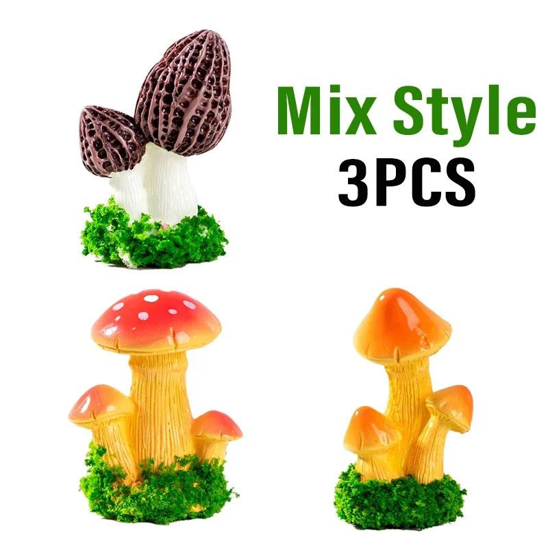 

Миниатюрные фигурки грибов из смолы