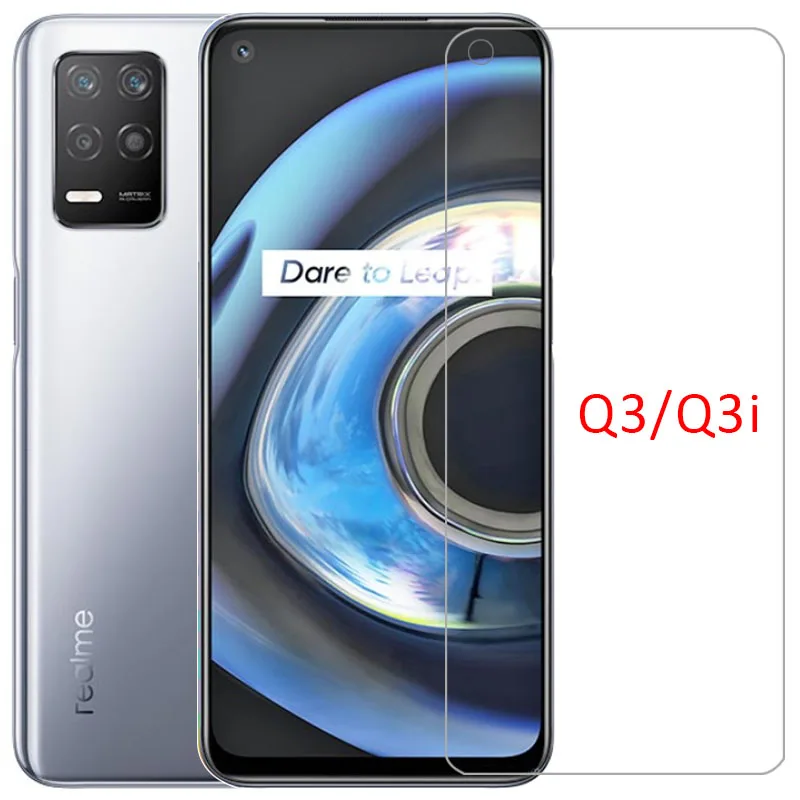 Чехол для realme q3 q3i 5g cover, закаленное стекло, Защита экрана для realmeq3 realmeq3i q 3 i 3i 3q coque 360 realmi reame real me