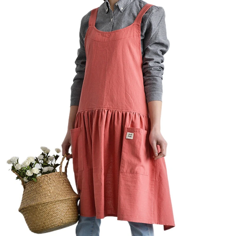 

1 Piece Kitchen Apron Cooking Waist Home Women's Fashion Antifouling Vest Type Adult Work Cover