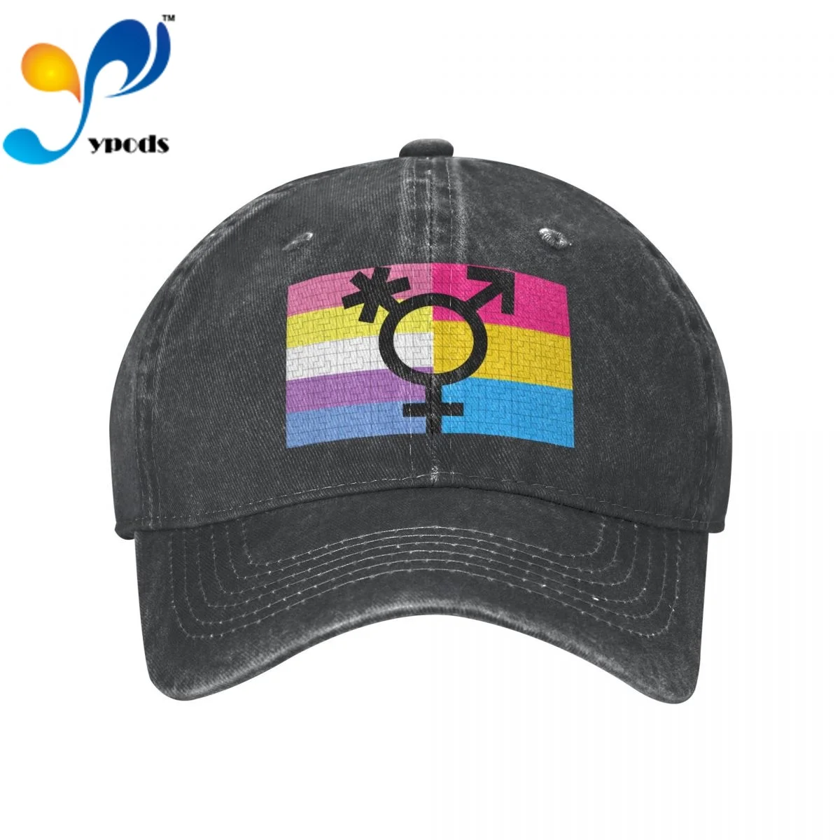 

New Brand Anime Bigender Trans Pansexual Pride Flags Cartoon Styles Snapback Cap Cotton Baseball Cap Men Women Dad Hat Trucke