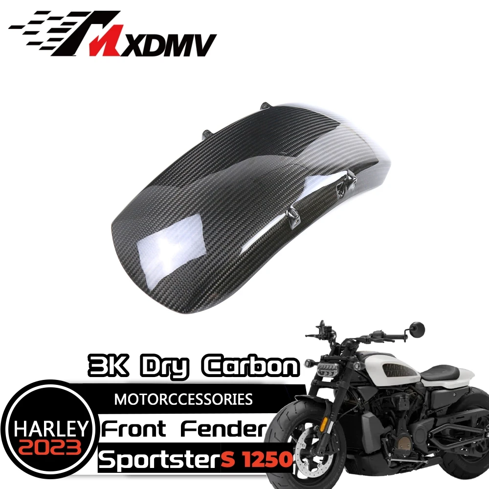 

For Harley Sportster S 1250 RH 1250S 100%Carbon Fiber Motorcycle Front Fender Fairings Kit Motorcycle Accessories 2021 2022 2023