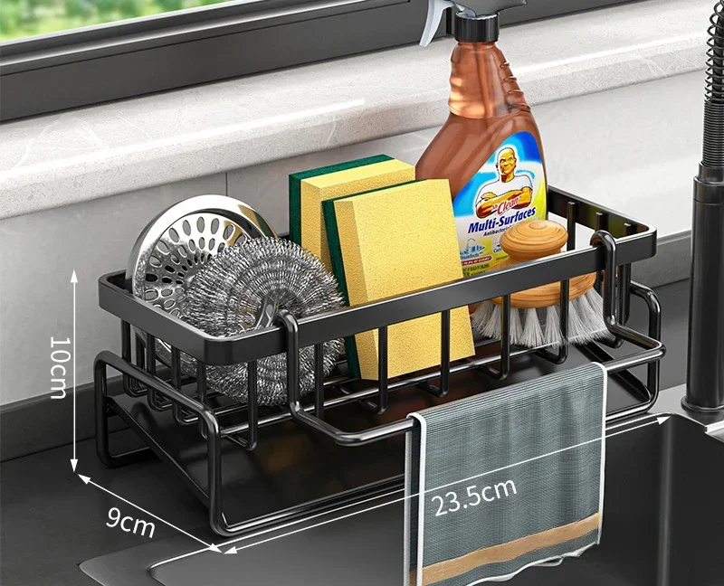 

Настенная полка из углеродистой стали черная