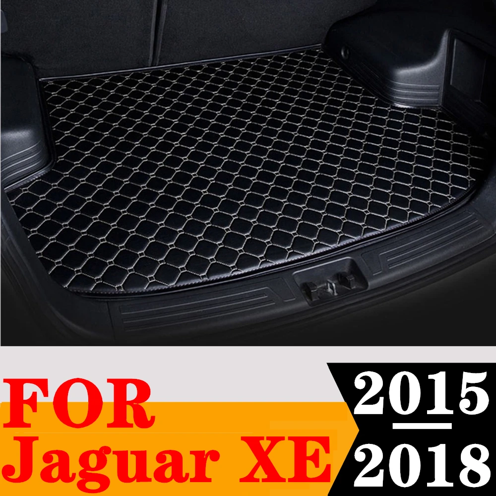

Коврик Sinjayer для багажника автомобиля, водонепроницаемый коврик для багажника автомобиля, плоский боковой задний коврик для груза, подкладка для Jaguar XE 2015, 2016, 17, 18