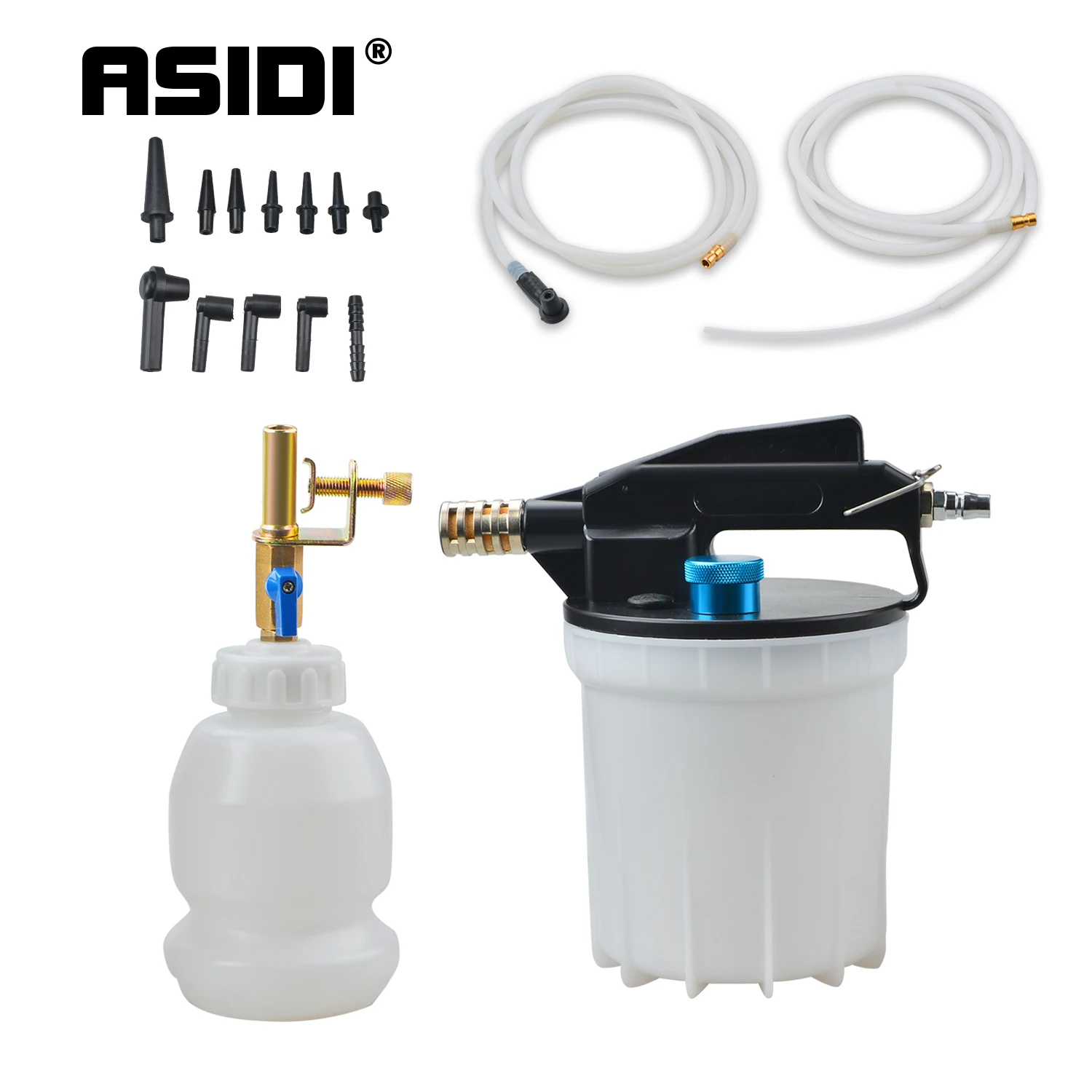 Asidi 2L Vacuum Brake Bleeder Fluid Changer Vacuum Air Brake Bleeder Brake Fluid Extractor And  Refilling Tool