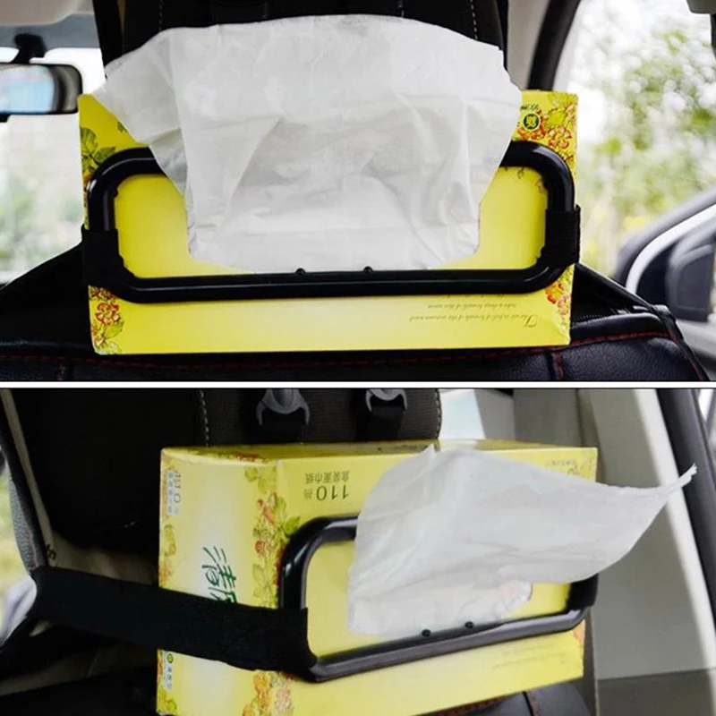 

Car Universal Tissue Box Rack Sun Visor Napkin Box Seat Back Napkin Box Rack Elastic Hanging Napkin Box Rack