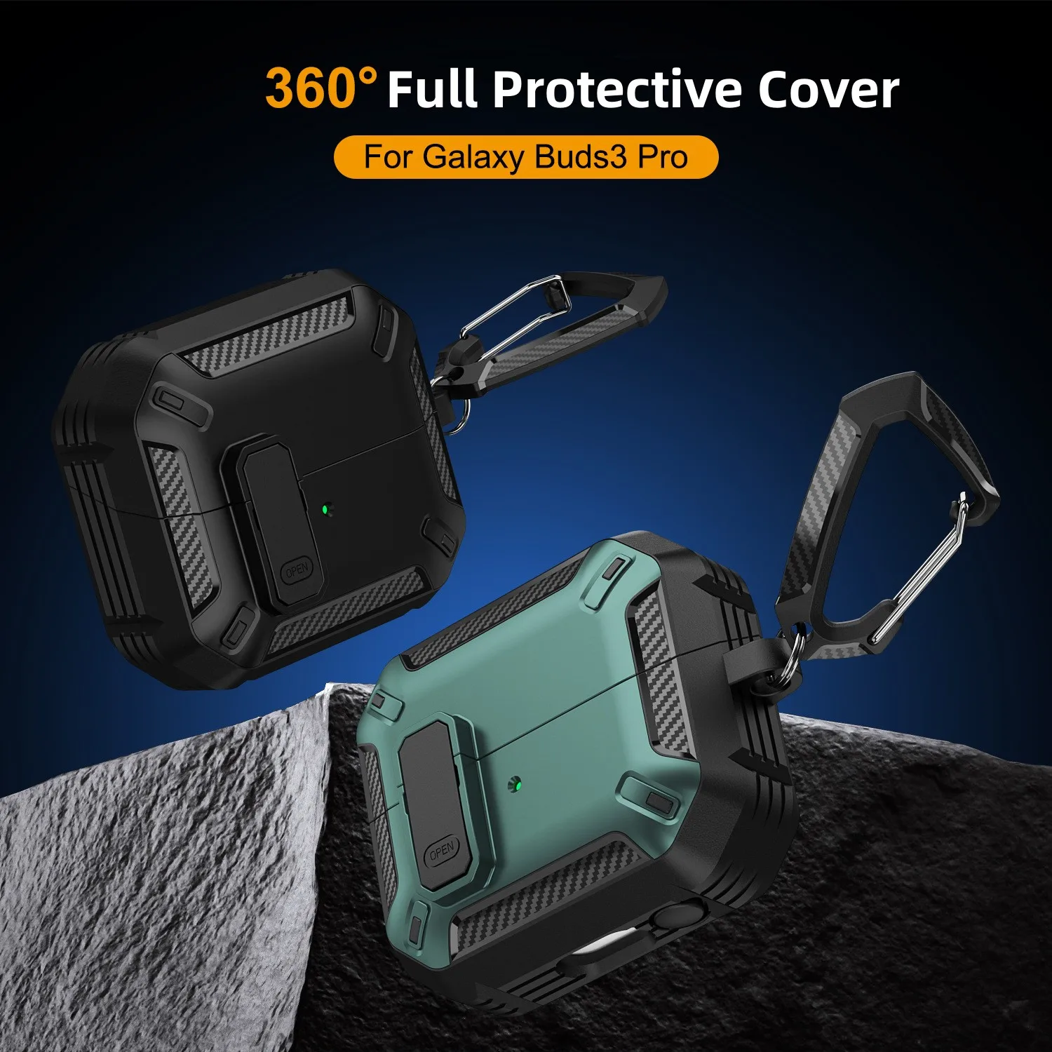 Новый чехол для наушников с защитным замком Samsung Galaxy Buds 3 набором чистки и брелком
