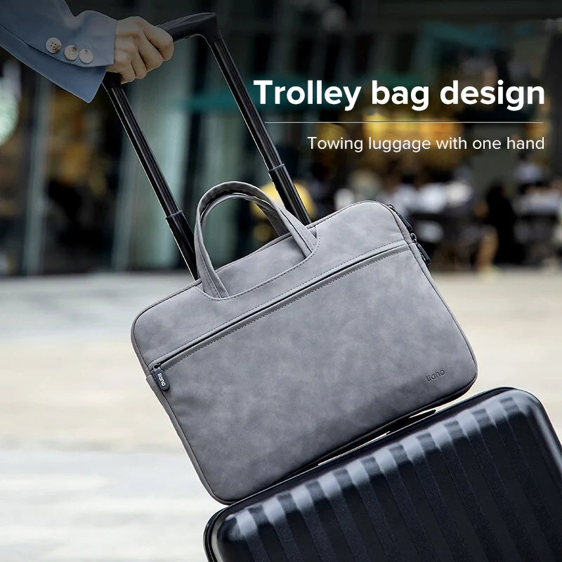 Большая Водонепроницаемая Кожаная Сумка Llano Для Ноутбука 13 3/14 4/15 6 Дюймов Ipad