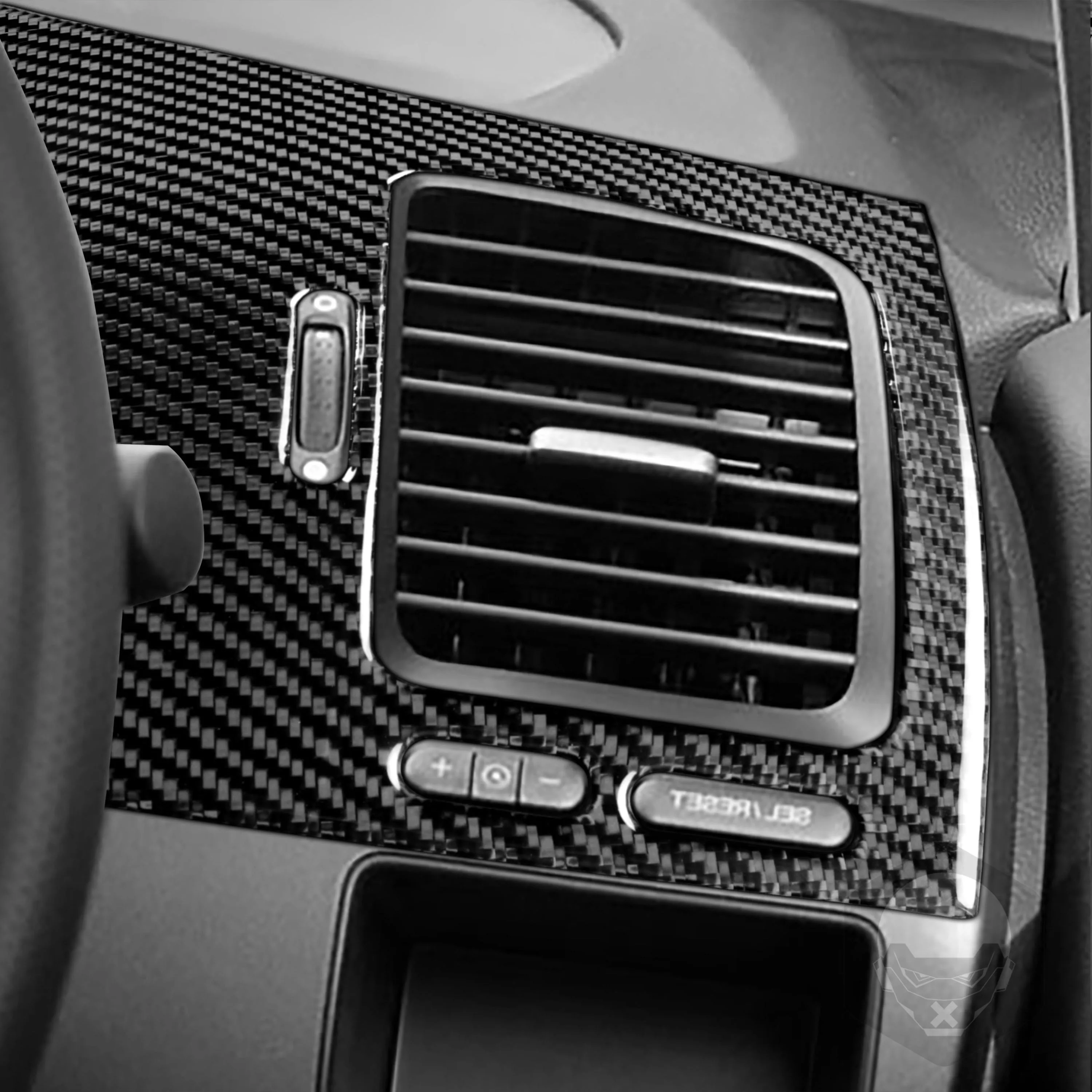 

Carbon fiber driver's seat air outlet panel trim cover trim sticker for Honda Right-hand drive Civic 8 Gen 2006-2011