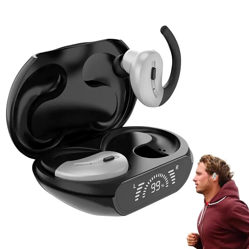 

Wireless Earbuds With Earhooks 5.3ENC Stereo Driving Noise Cancelling Headset Waterproof Stereo Sports Headphones 10m Distance