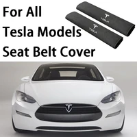 car shoulder protection pad seat belt decoration cover for tesla model 3 y x s 2019 2020 2021 interior accessories modification