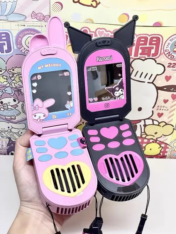 2024 Sanrio Kuromi Melody мобильный телефон ручной маленький вентилятор 900 мАч портативный