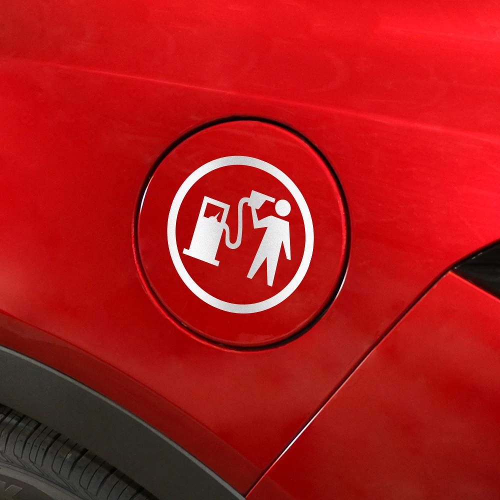 Забавные креативные светоотражающие наклейки на крышку топливного бака для Mini