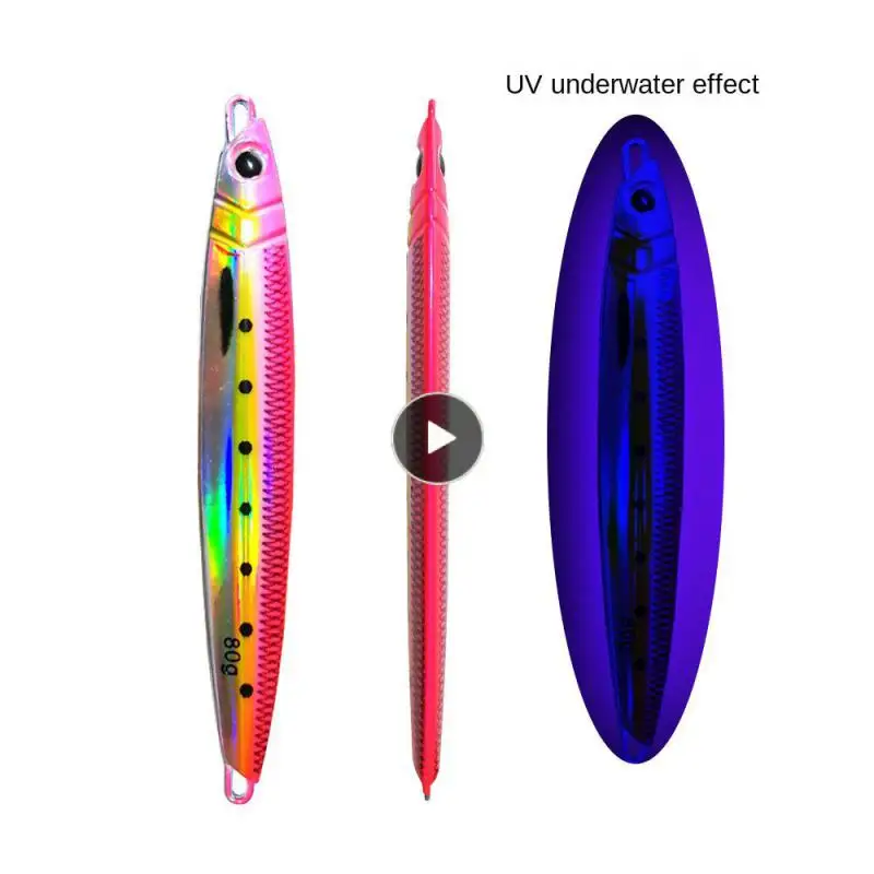 

Sea Fishing Road Sub Bait Slow Rocking Iron Plate Fake Bait Uv 3d Printing Lead Fish Bait