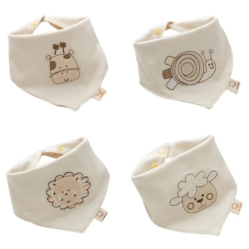 

Q81A Baby Drool Bibs Super Absorbent Scarf for Teething and Feeding Nice Shower Gift for 0-2T Boys and Girls