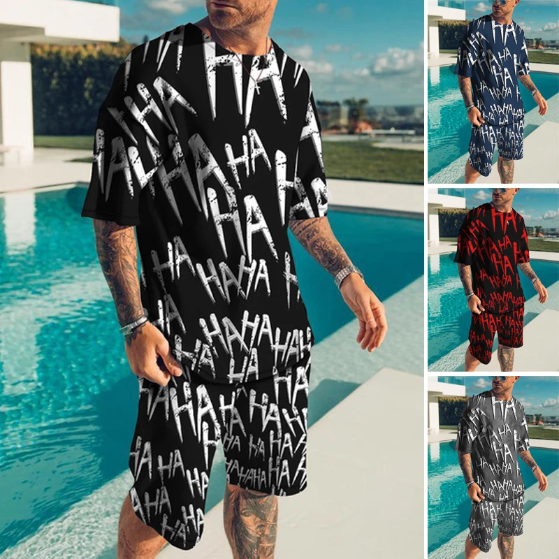 

Футболка мужская с 3D-принтом, модные шорты, спортивный костюм, повседневный костюм с короткими рукавами, новейшая одежда оверсайз, лето 2022