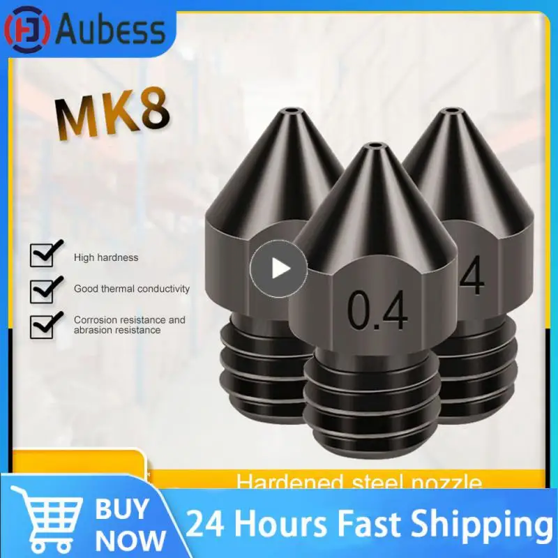 

Hardened Steel Print Head Super Wear Resistance 3d Printer Accessories Long Service Life High-quality Thermoforming Print Nozzle