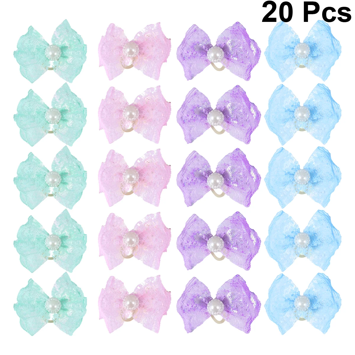 

Hair Dog Pet Bows Ties Bands Bowknot Girl Elastic Lovely Clip Topknot Elastics Grooming Little Bow Ring Baby Rope