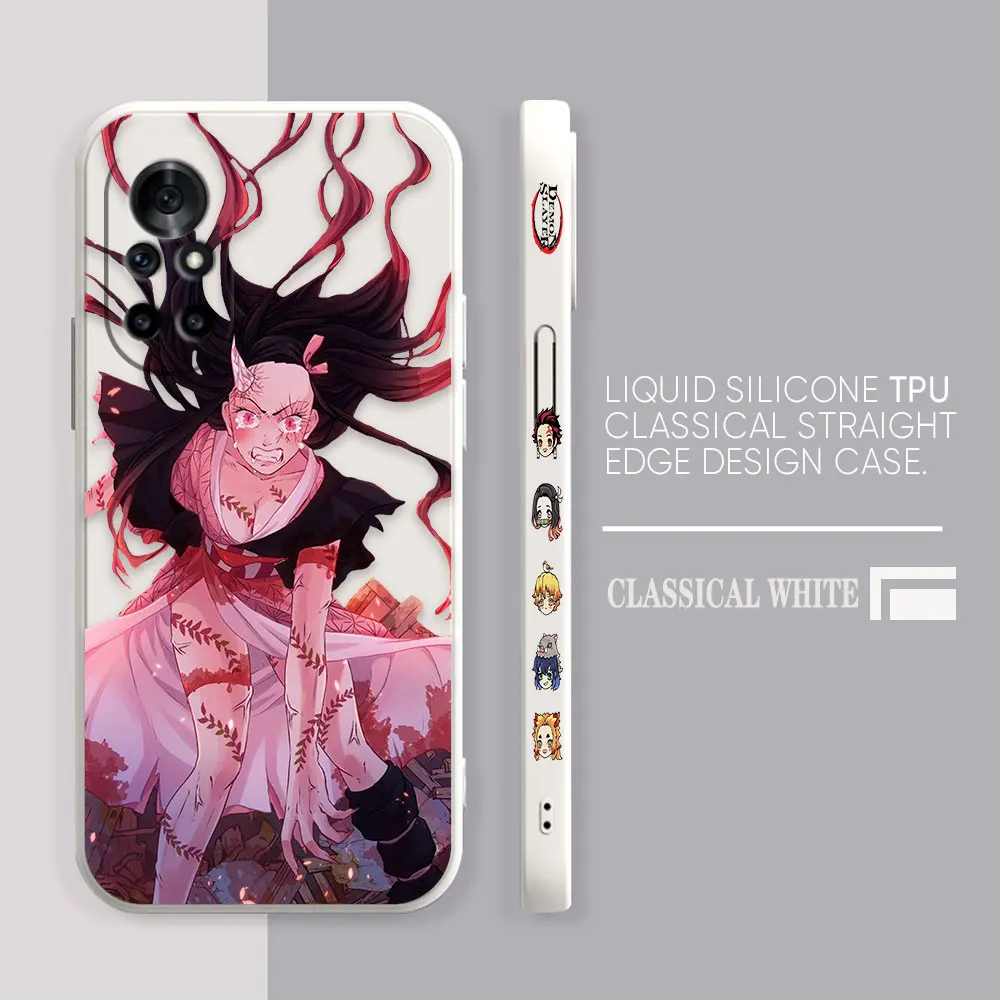 Japan Anime Demon Slayer Case For Huawei NOVA 7 6 5I 5 4 3 3I 2S 2 8 9 10 SE PRO PLUS Colour Simple Case Cover Funda Shell Capa