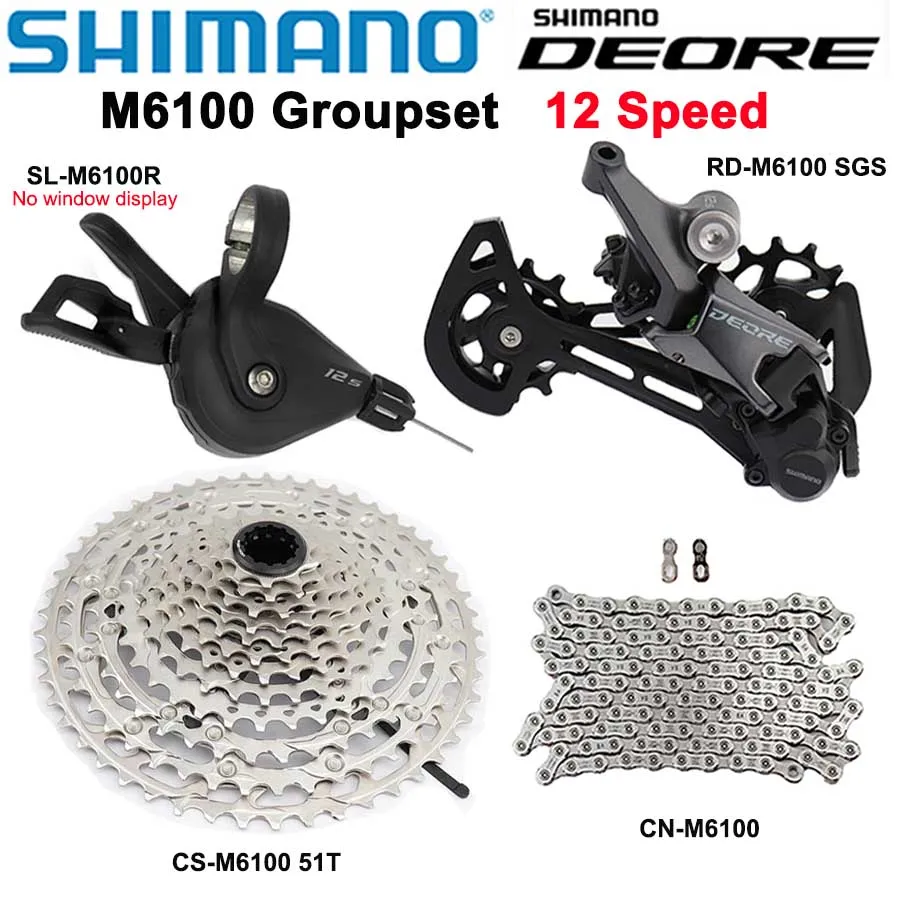 Переключатель передач SHIMANO DEORE M6100 12S задний переключатель для горного велосипеда