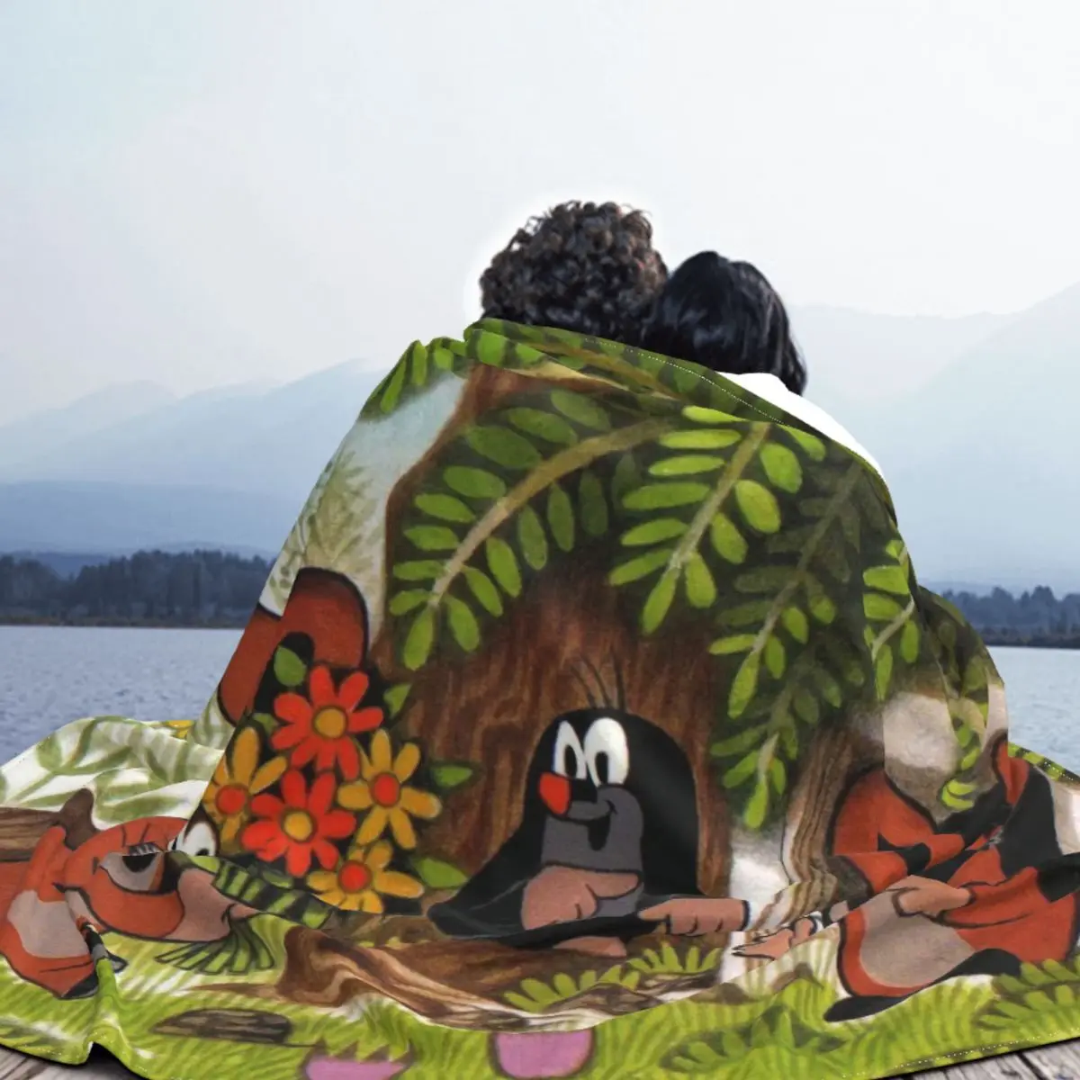 Одеяло в стиле аниме Krtek Фланелевое ультрамягкое покрывало для домашнего