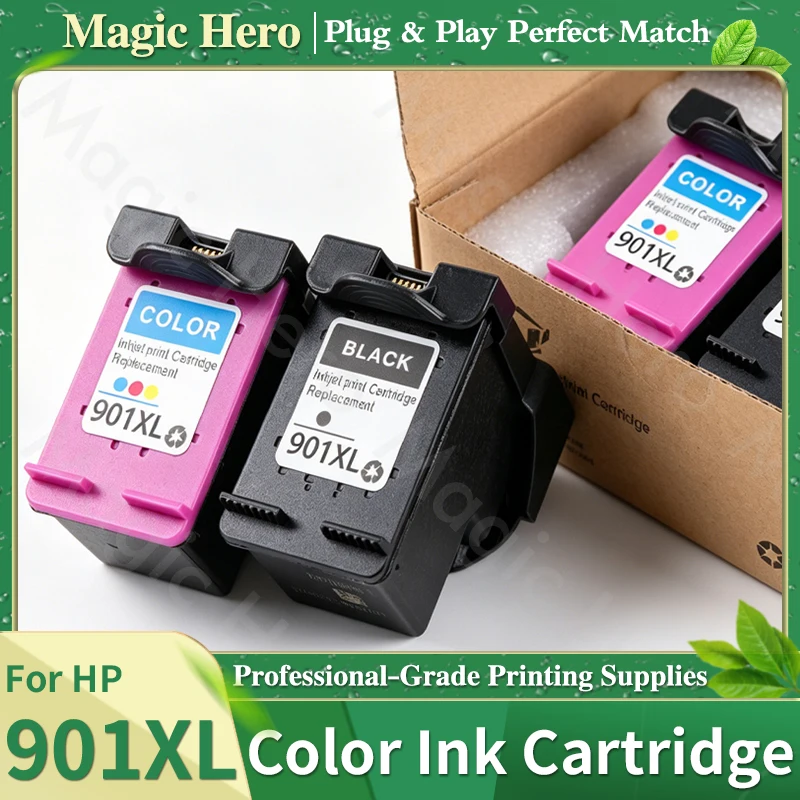 Фото Совместимый чернильный картридж 901XL 901 XL для принтеров HP Officejet 4500 J4580 J4550 J4540 4500 J4680 J4524 J4535 J4585 J4640 J4624 №1