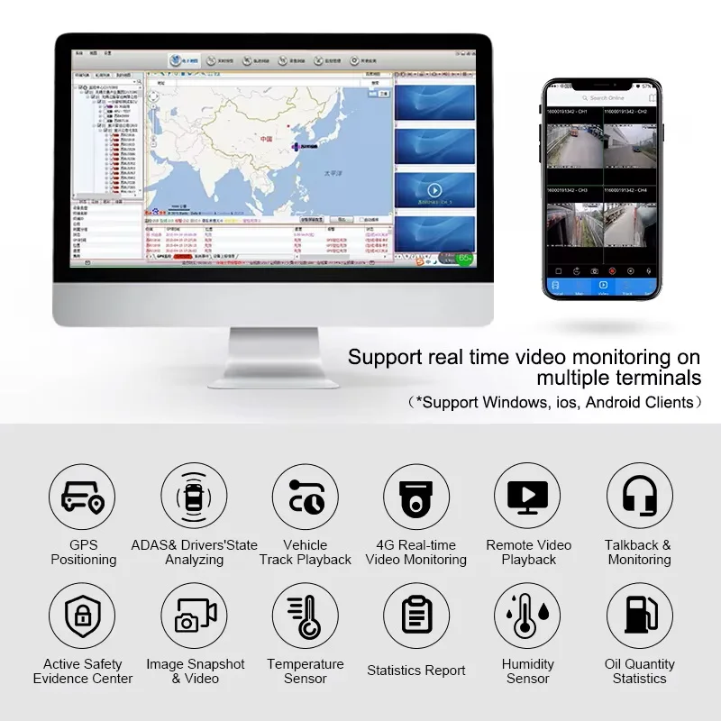 Лидер продаж 1080P 720P HD цифровой видеорегистратор 4-канальный мобильный черный ящик