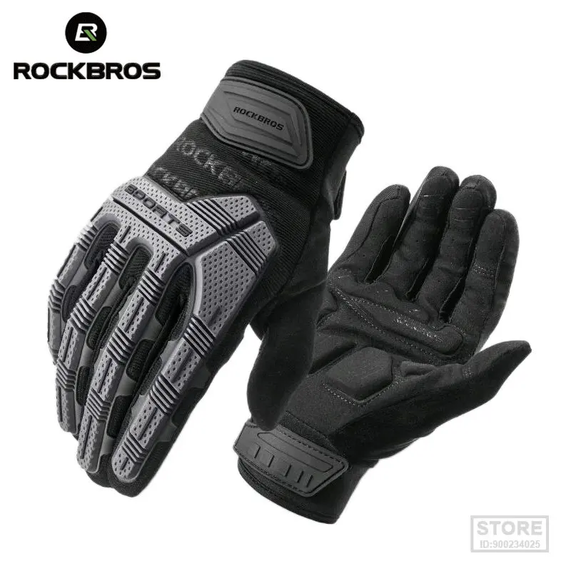 

Велосипедные перчатки ROCKBROS, утолщенные противоударные дышащие гелевые митенки для езды на велосипеде, с закрытыми пальцами, 6 мм, для мужчин и женщин