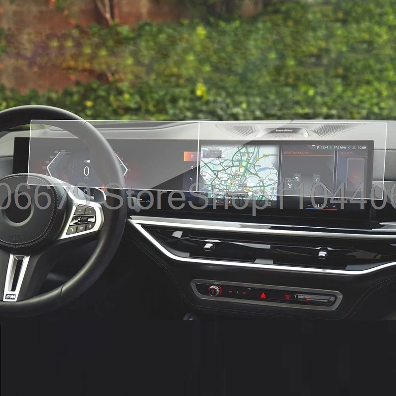 Фото Для BMW X5 iDrive 8 xDrive40i sDrive40i xDrive50e M60i 2023 2024 2025 2026 автомобильная GPS-навигация Защитное стекло из закаленного стекла №4