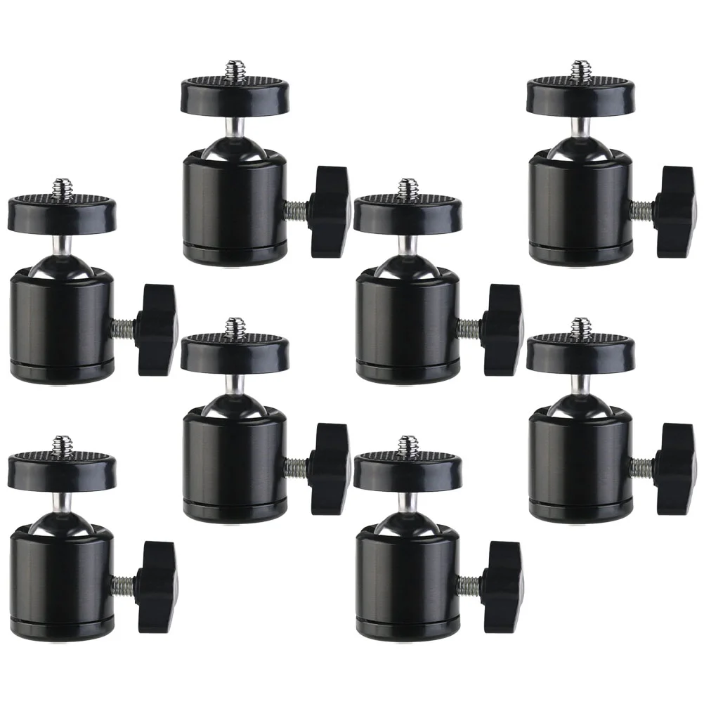 

8 Pcs Tripod Heads Camera Attachment Ball Adapter Accessories Mount Light Stand