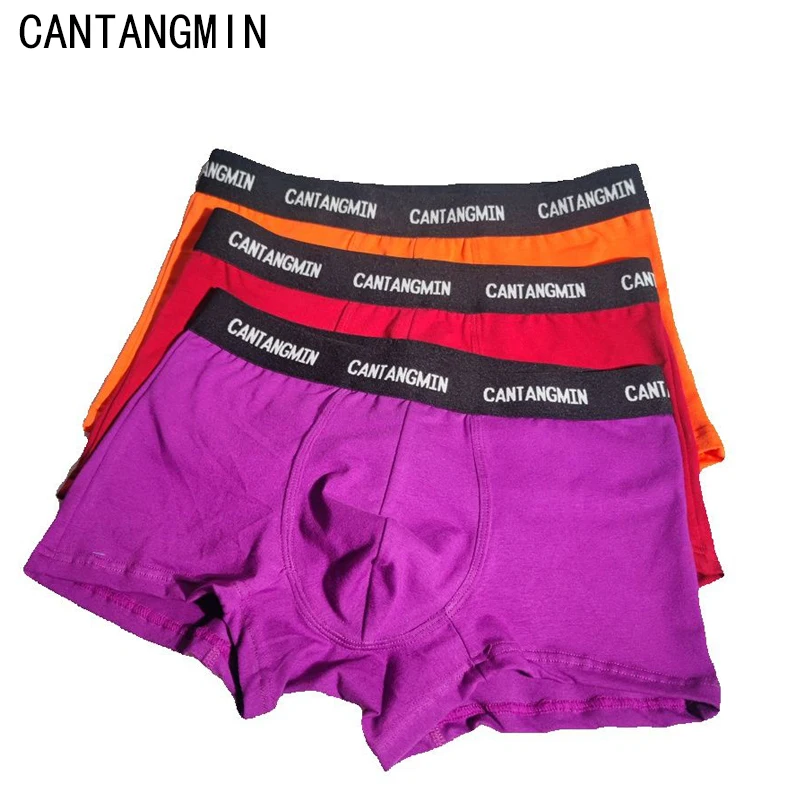 

CANTANGMIN man panties cotton boxers panties breathable comfortable men's underwear trunk brand man boxer U shorts