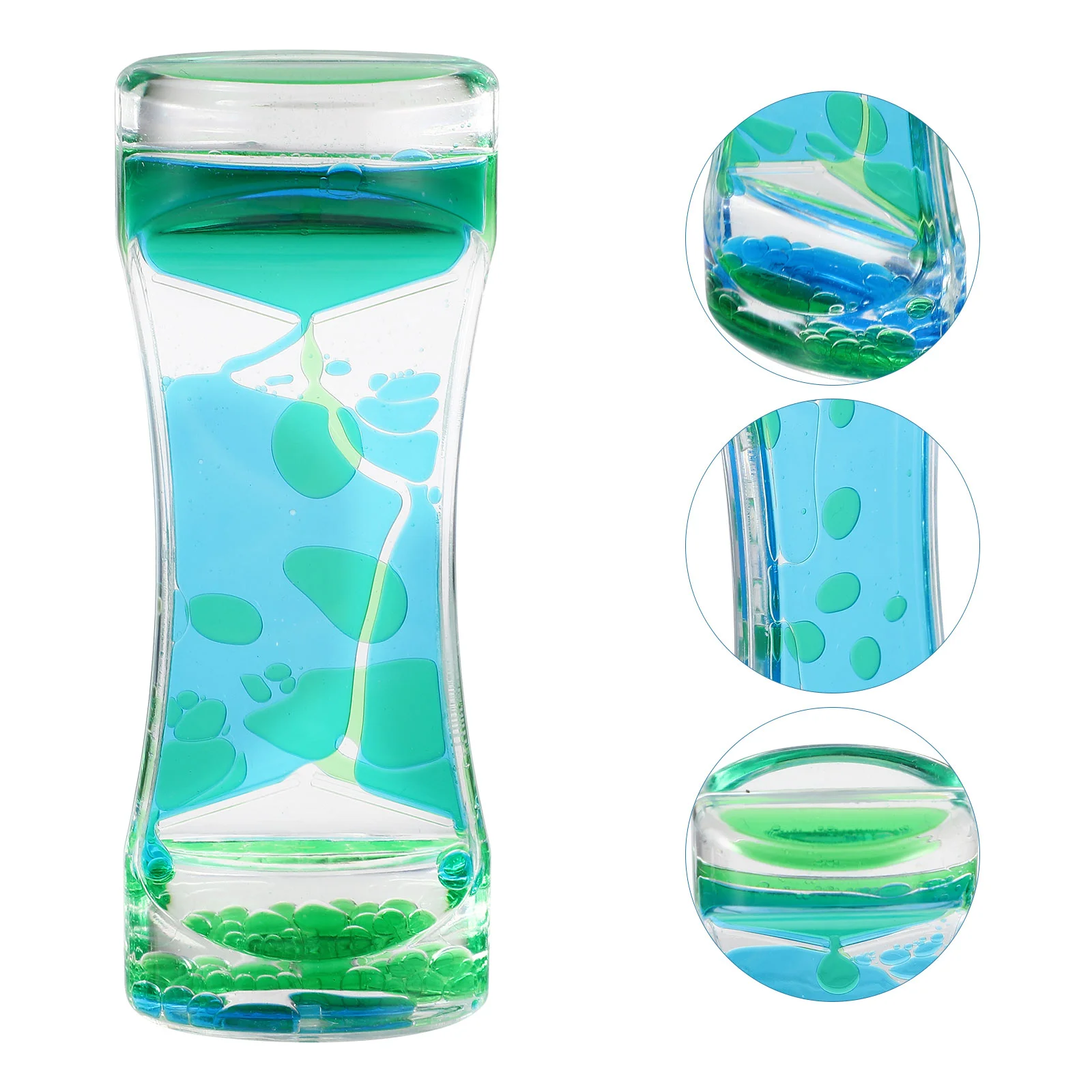 

Liquid Timer Hourglass Bubbler Sensory Oil Toys Decorative Table Minute Colorful Motionfor Clock Timers Decoration Ornament