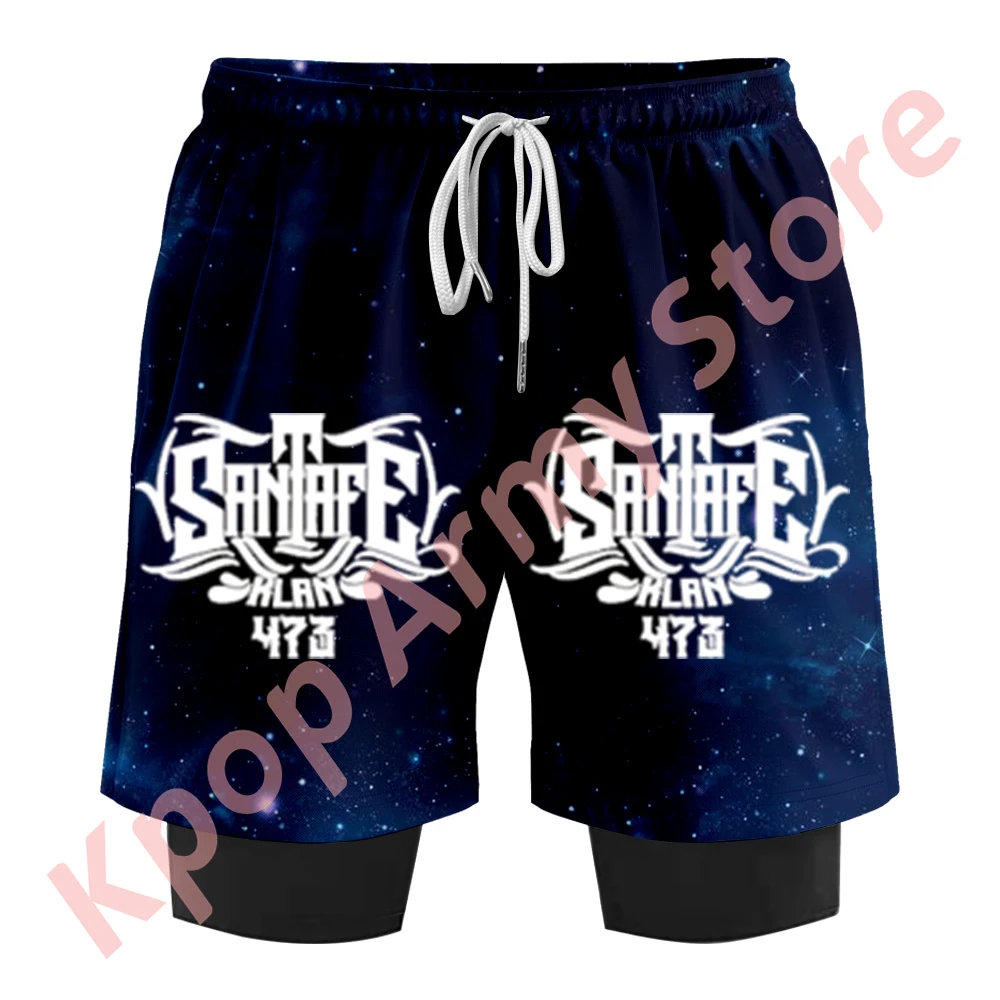 Шорты Santa Fe Klan 473 Blanco y Negro Tour летняя женская и мужская модная повседневная уличная