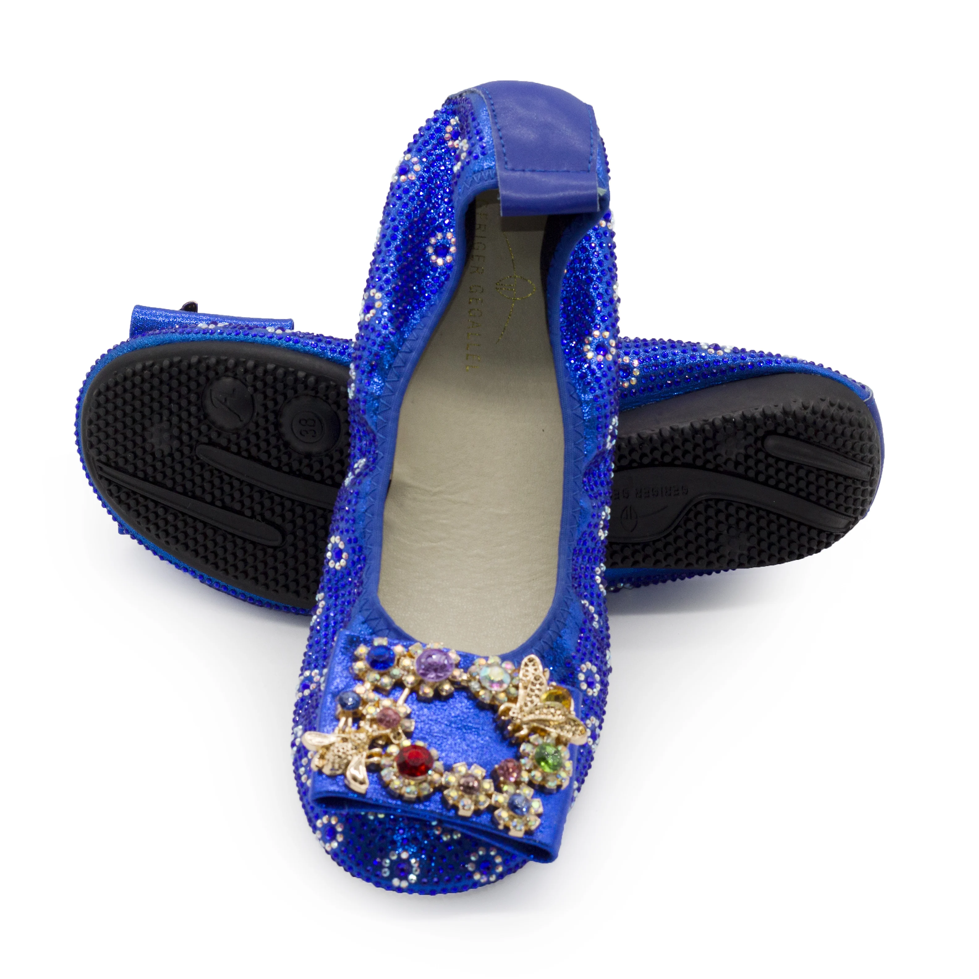 168-21 New Luxury Italian Style Women Flats Flexible Casual Loafers Slip on Flat Shoes for Girls Dress Flats Luxury Ballet Flats