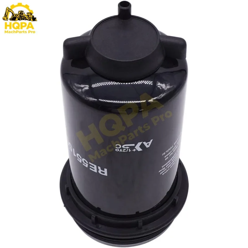 Фото Топливный фильтр RE551507 DZ115391 DZ128543 для двигателей John Deere 4045, 6068, 6090, погрузчиков 1010G, 310L, 444K, тракторов 5090R, 5100R №3