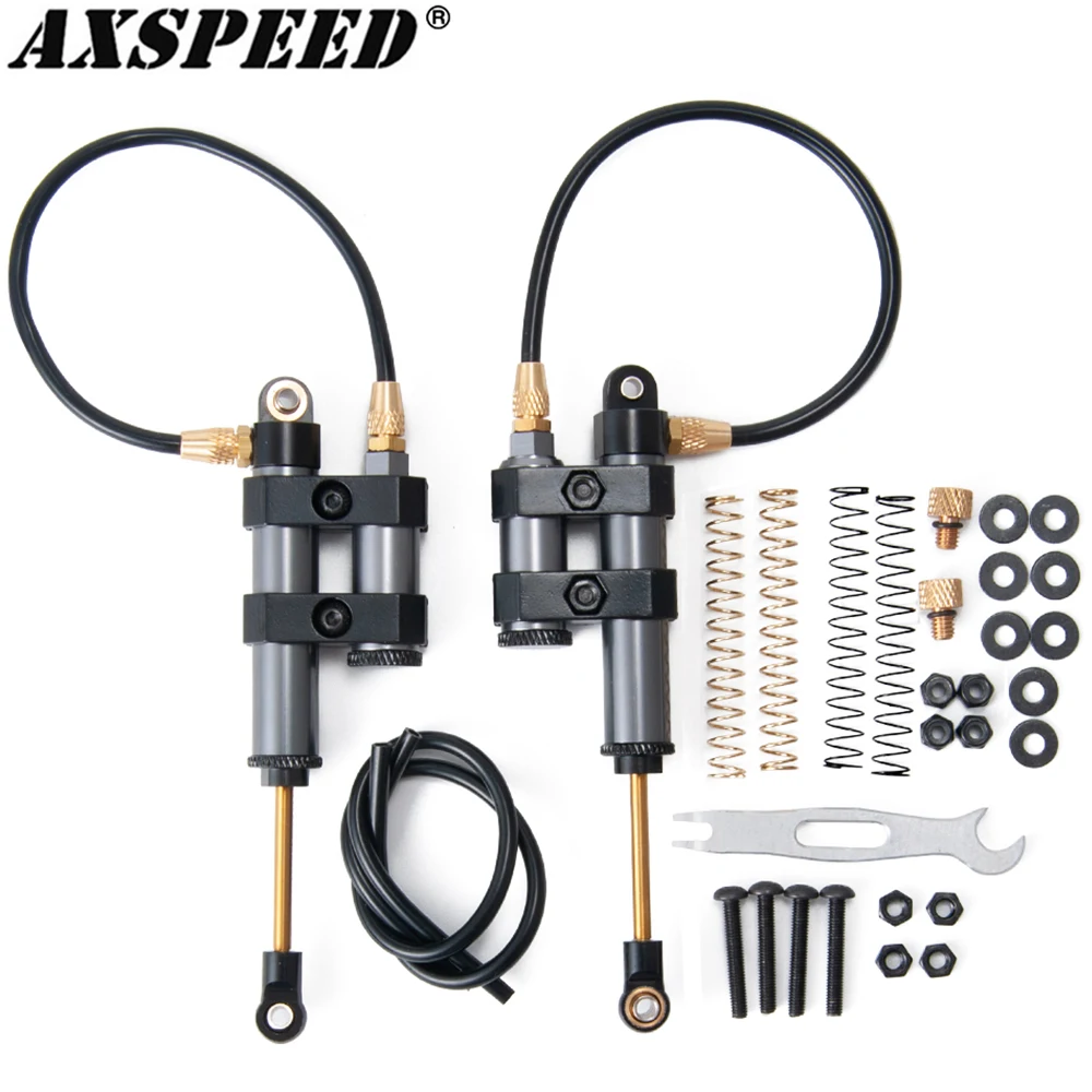 

AXSPEED 2PCS Piggyback Internal Spring Shock Absorber Damper for Axial SCX10 Wraith D90 Traxxas TRX4 1/10 RC Crawler Car Parts
